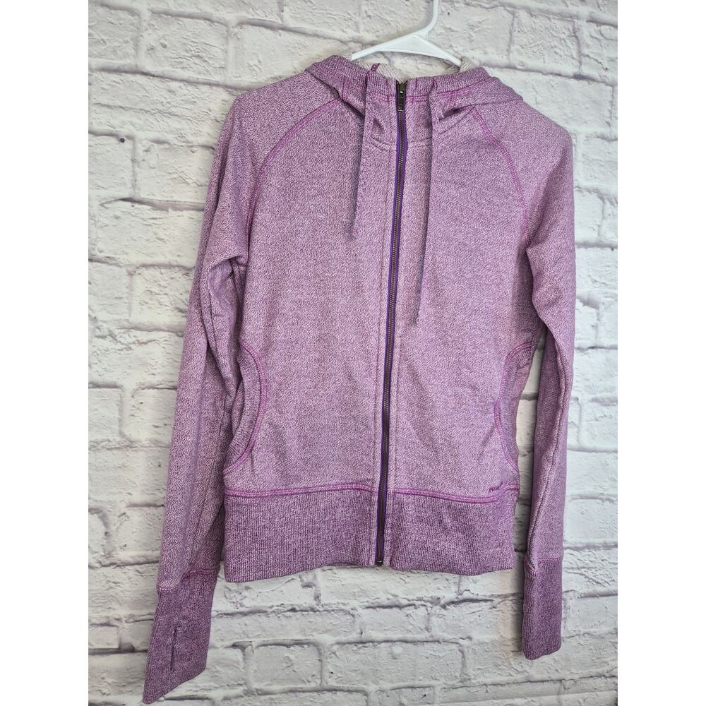 Patagonia Womens M Cloud Stack Full Zip Hoody Heather Purple Fleece 54490 - Picture 3 of 4